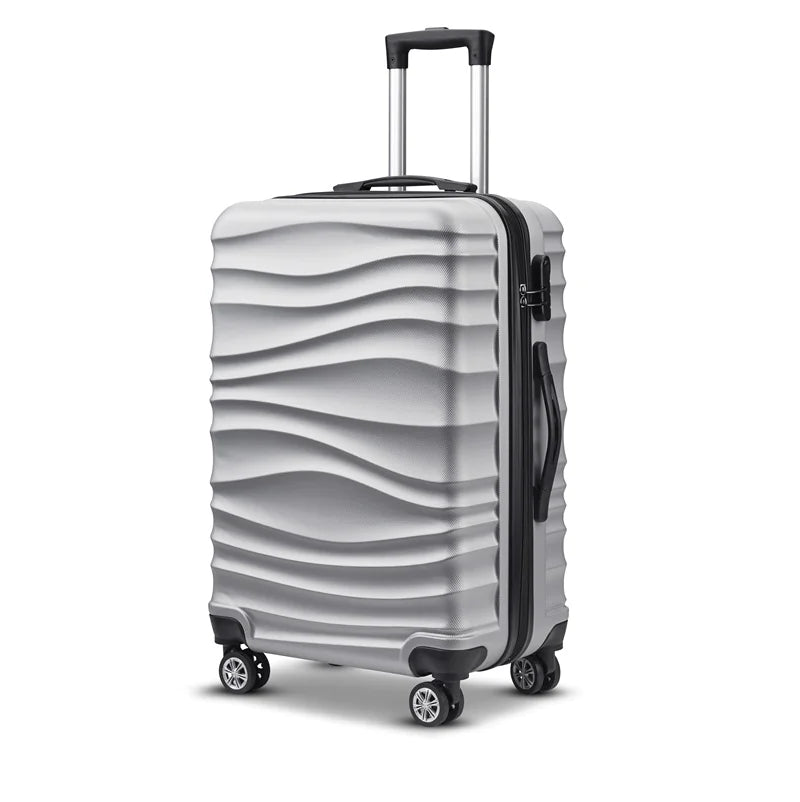 20-Inch Travel Luggage with Zipper and Wheels