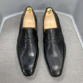 Classic Italian Leather Business Dress Loafers