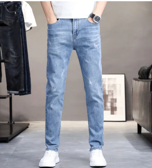 Slim Fit Denim Pants for Men