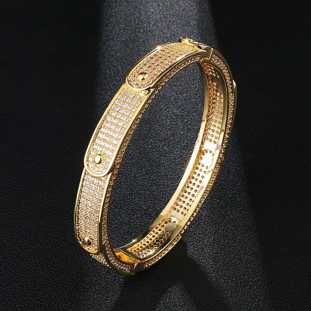 Men's Hip Hop Bracelet with Zircon Stones