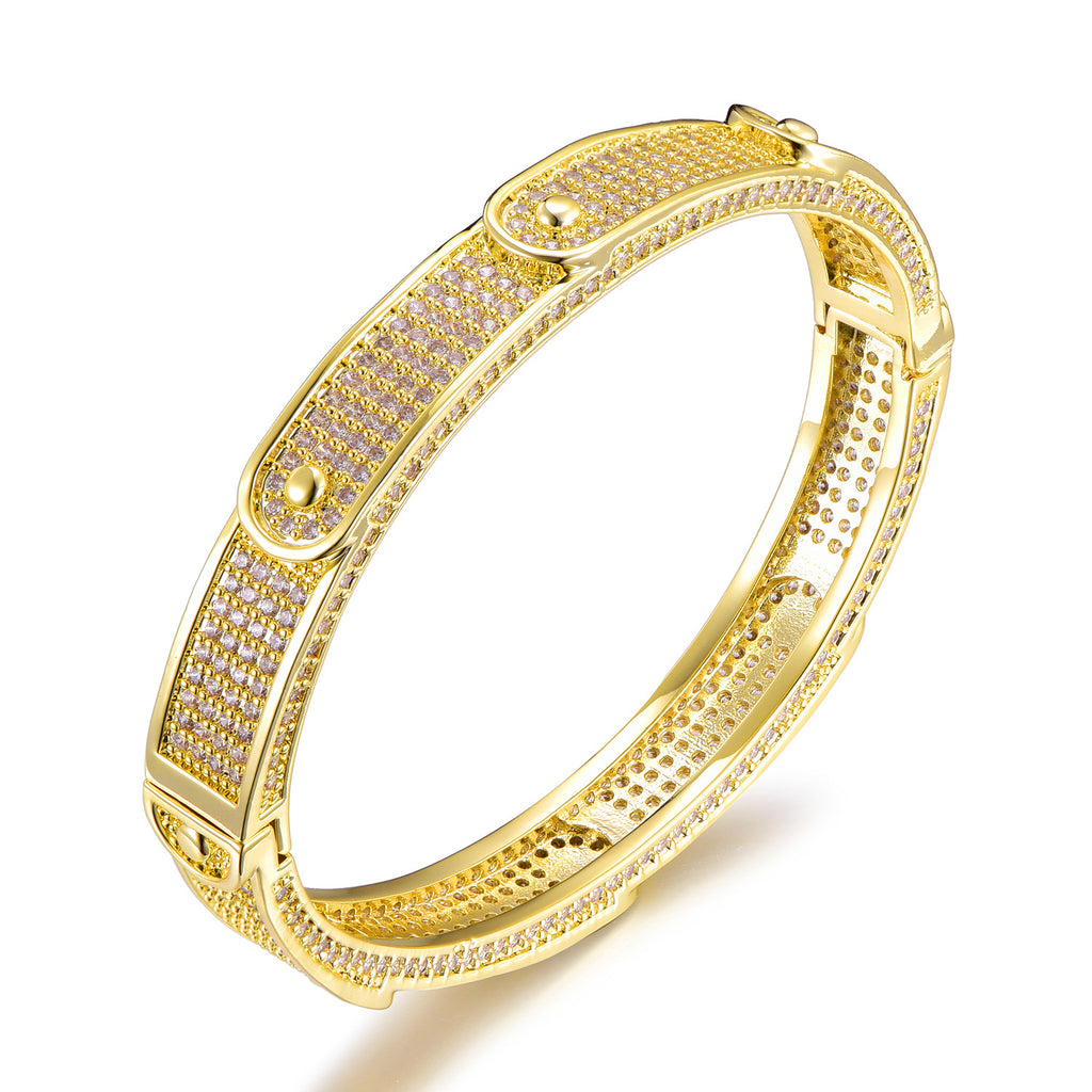 Men's Hip Hop Bracelet with Zircon Stones