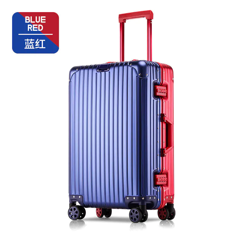 Aluminum-Magnesium Alloy Rolling Business Luggage 20/24/28"