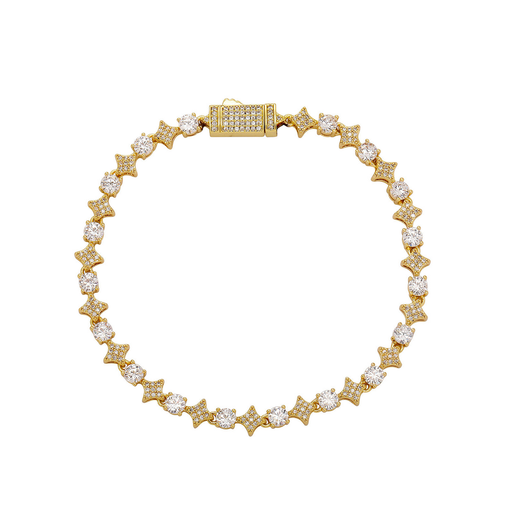 Personalized Zircon Tennis Necklace & Bracelet for Men – Hip Hop Style
