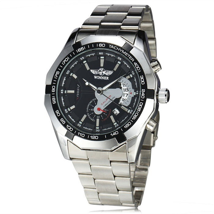 Men's Steel Band Automatic Mechanical Watch