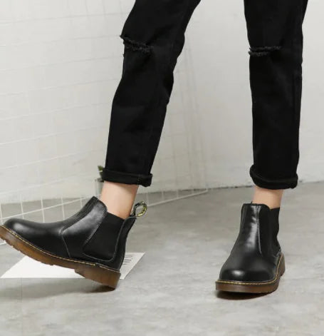 Vintage Leather Short Boots for Men