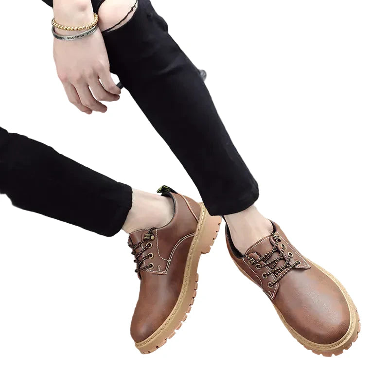 Trendy Low-Cut Casual Boots for Men