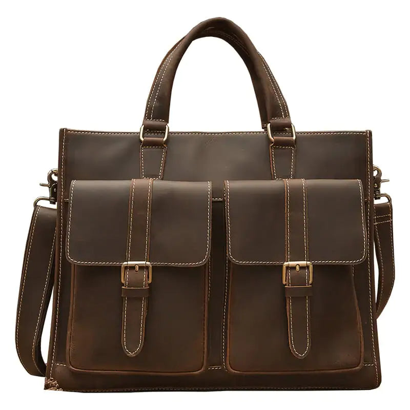 Handmade Vintage Leather Briefcase for Men