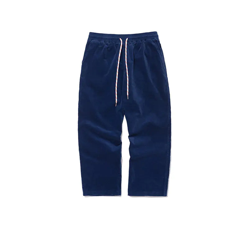 Solid Color Straight Leg Stretch Sports Pants for Men