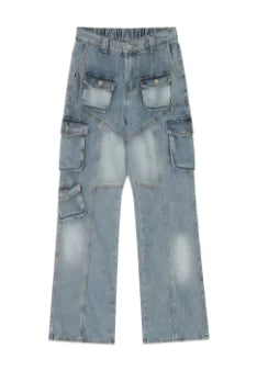 African Style Denim Jeans for Men