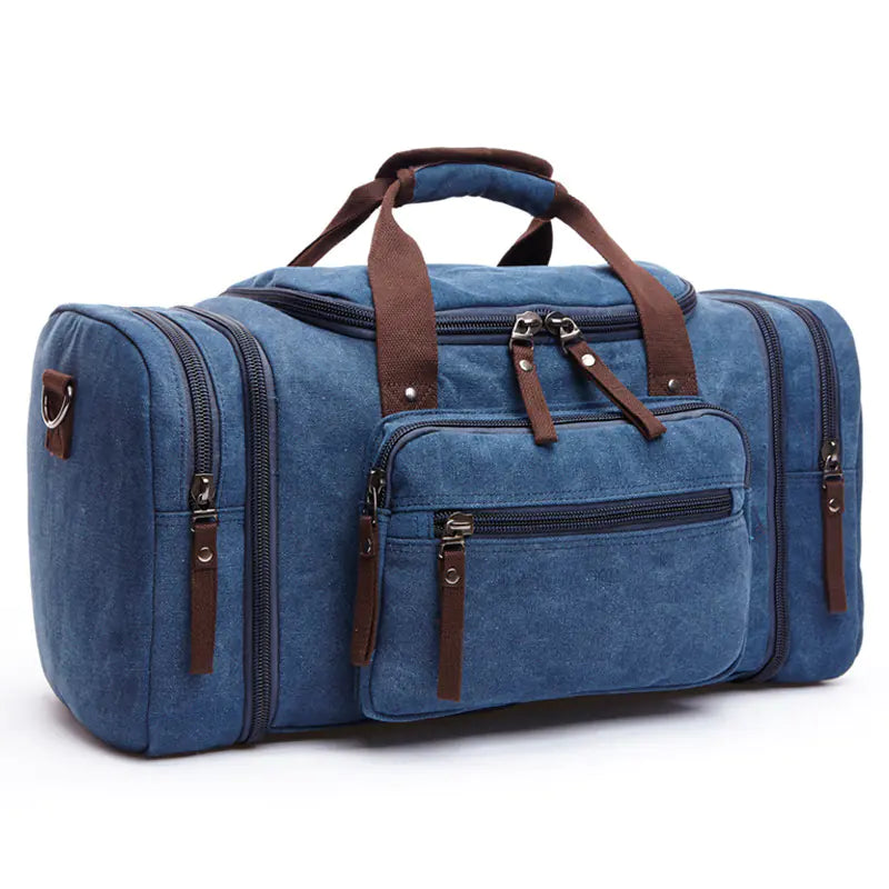 Canvas Travel Bag - Vintage Travel Tote