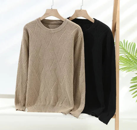 Thickened Round Neck Pullover Sweater for Men