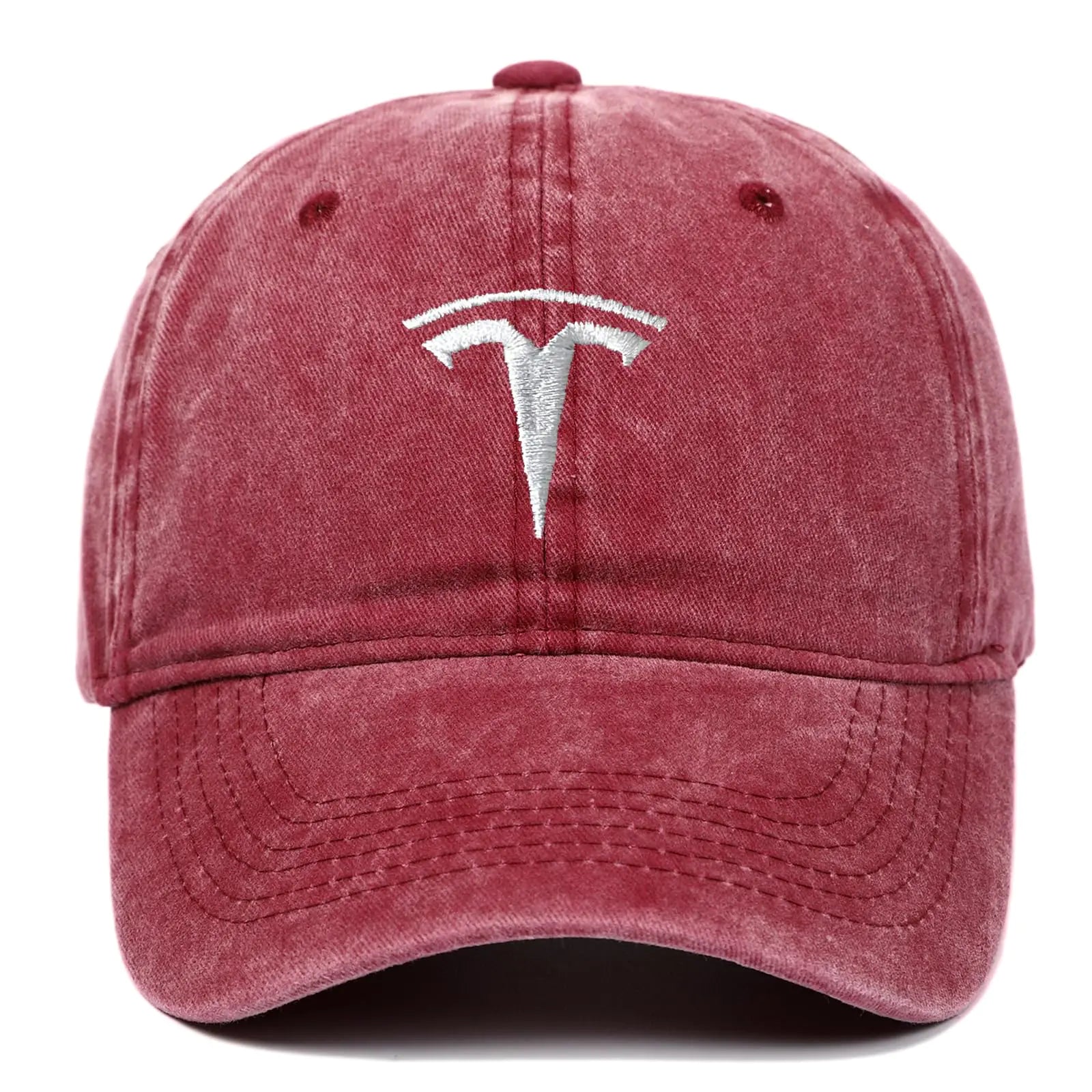 SKOTON LCC Car Logo Baseball Cap Embroidered Structured Cotton Dad Hat for Men Women (Cotton Wine red)