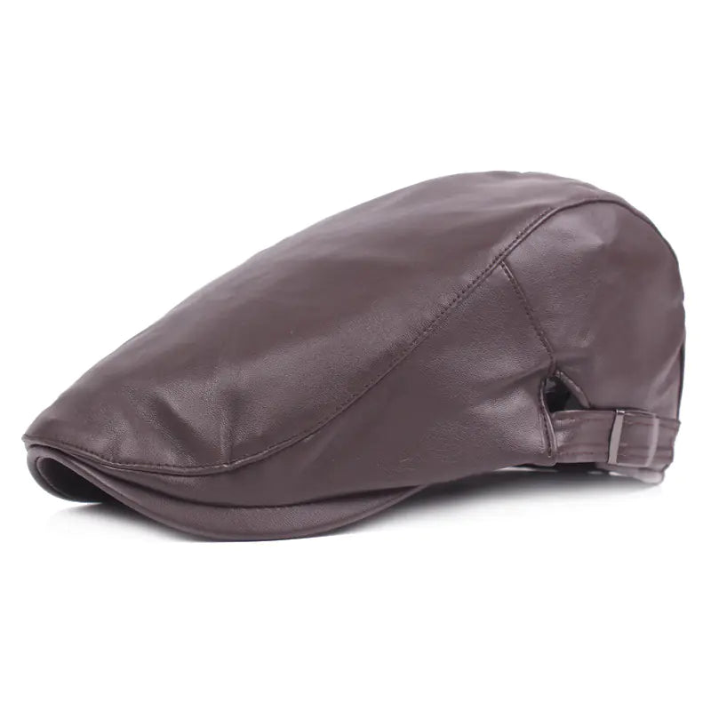 Stylish Leather Forward Hat for Men
