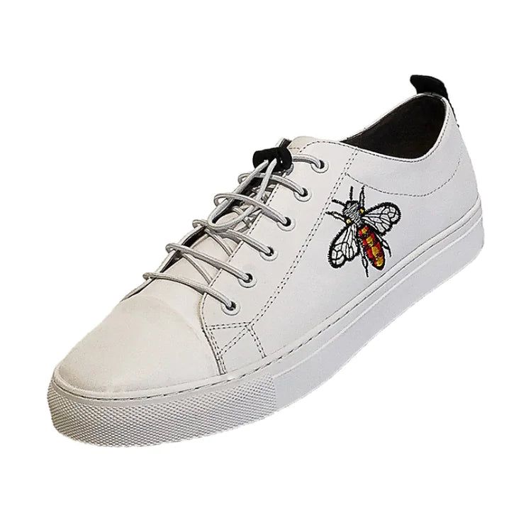 Bee Embroidery Casual Sneakers for Men