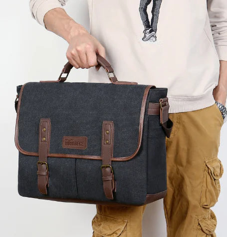 Canvas Portable Messenger Bag for Men