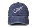 Shenbors Gone Fishing Hat for Men Women Gifts for Grandpa Uncle Daddy Navy Blue Bass Fish Lover Baseball Cap Hook Snapback Hat