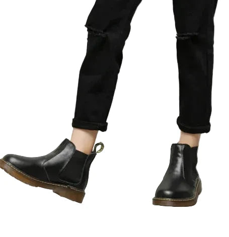 Vintage Leather Short Boots for Men