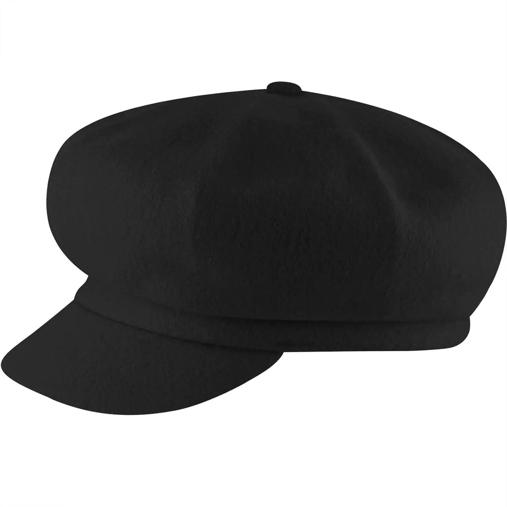 Kangol Wool Spitfire Hat for Men and Women Extra-Large Black