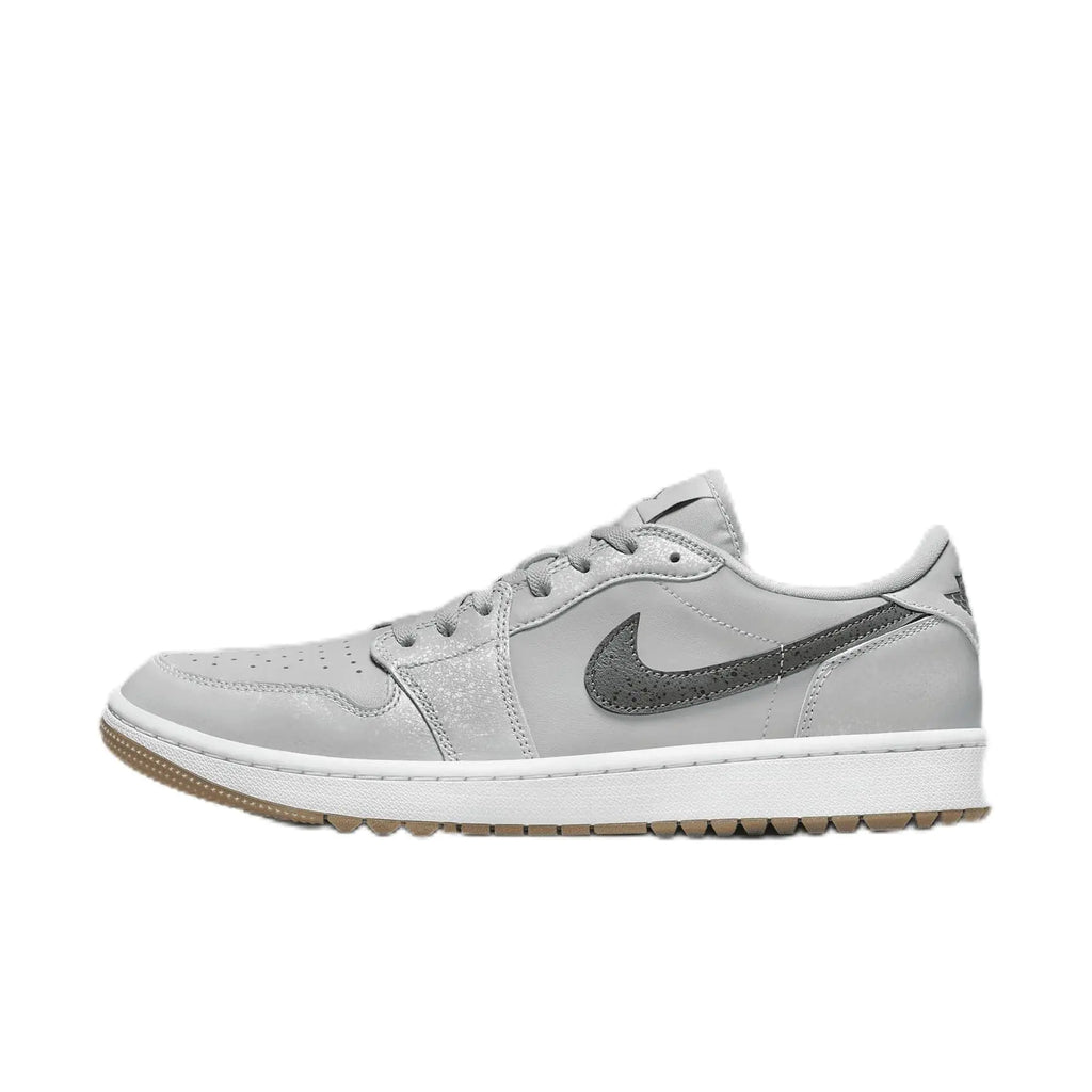NIKE Air Jordan 1 Low G Golf Shoes (DD9315-006 Wolf Grey/White/Gum Medium Brown/Iron Grey) Size 6.5