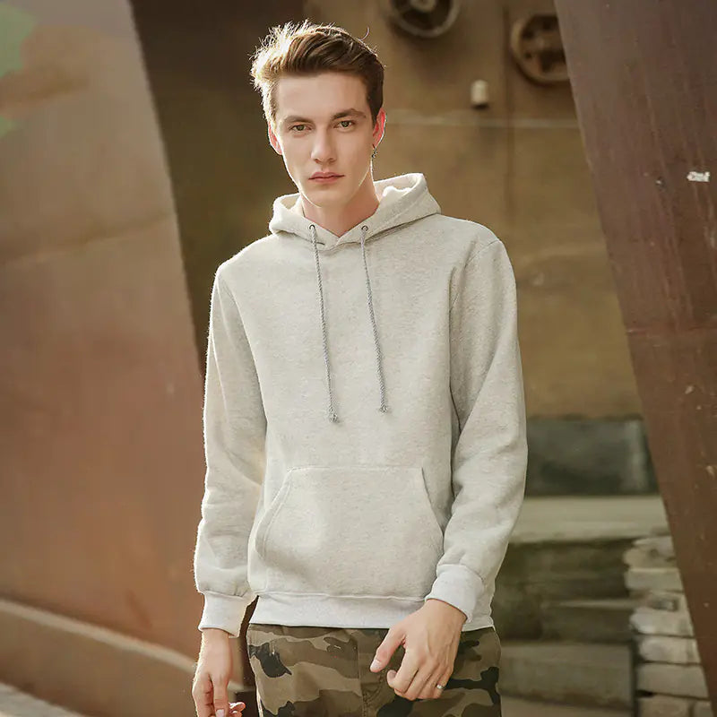Cotton Casual Pullover Hoodie For Men