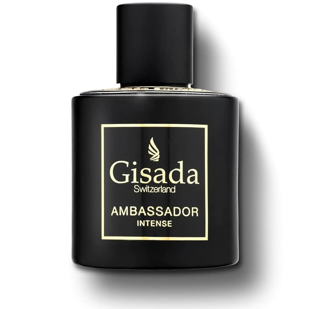 Gisada Ambassador Intense Cologne for Men - Perfume for Men with Strong Masculine Scent & Classic Fragrance - Lasting Scent with Warm Citrusy Spicy Oriental Notes - Made in Switzerland 1.7 fl.oz.