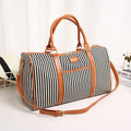 Striped Canvas Travel Bag