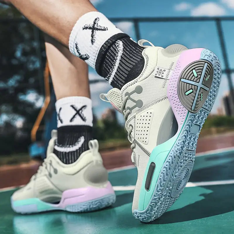 Cotton Candy Basketball Sneakers for Men
