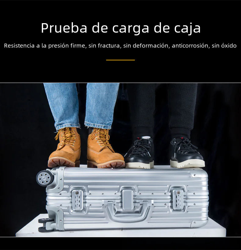 Aluminum-Magnesium Alloy Rolling Business Luggage 20/24/28"