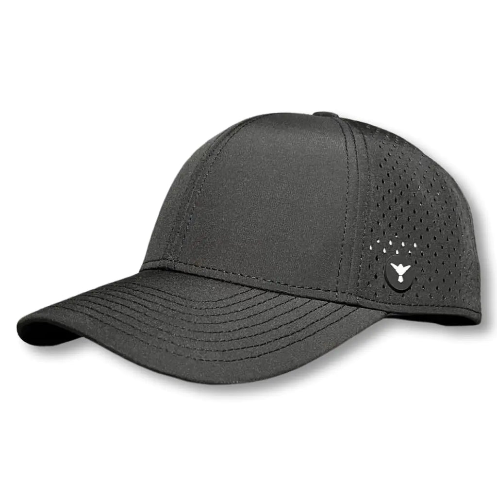 PHNX FIT Performance Workout Hat | Sweat Wicking & Water-Resistant Gym Hat for Men and Women - Fitness | Running | Golf Black