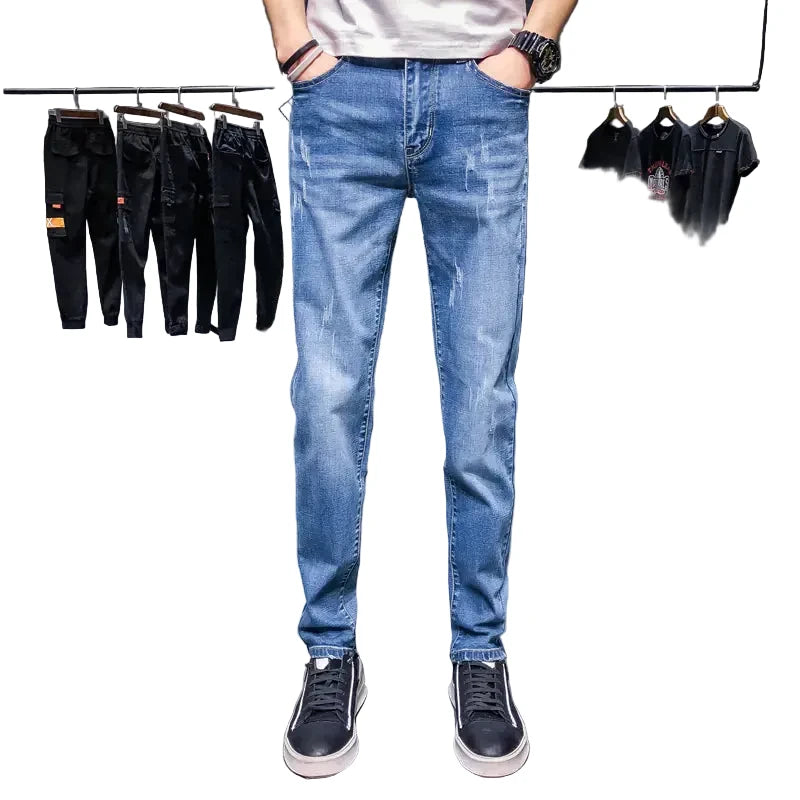 Slim Fit Denim Pants for Men
