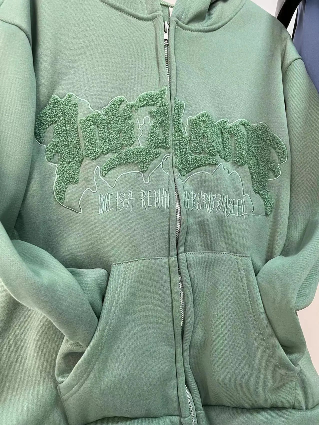 Unisex Heart Foam Print Hoodie for Men