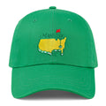 Embroidered Golf Hat for Men Women Green Hat Ball Baseball Cap