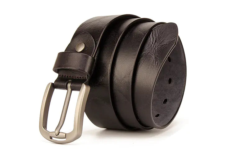 Genuine Leather Vintage Belt for Casual Jeans Wear