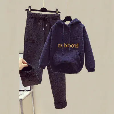Autumn Winter Fashion Set for Women - Hoodie & Pants