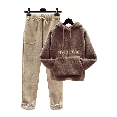 Autumn Winter Fashion Set for Women - Hoodie & Pants