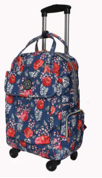 Canvas Printed Travel Bag with Wheels