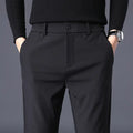 Slim Fit Solid Versatile Suit Pants for Men with Small Feet