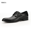Carved Leather Formal Shoes for Men