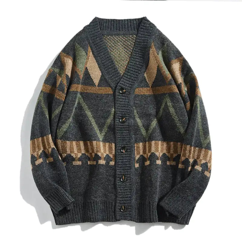 Casual Knitted Cardigan Jacket for Men