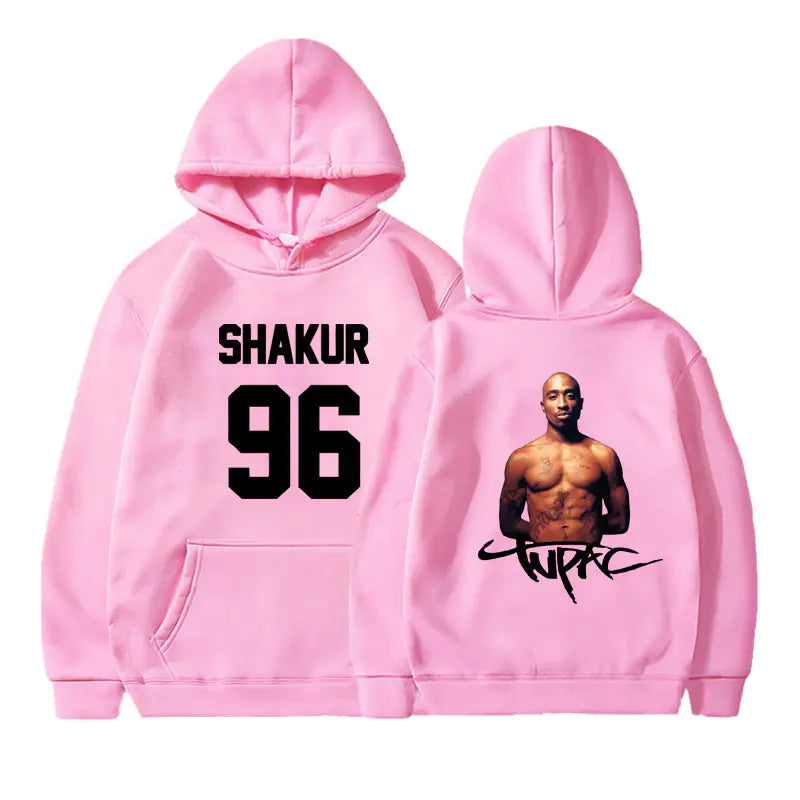 Original  2Pac Printed Pullover Hoodie for Men