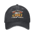 Gwokloeng Funny Hats for Men Gifts for Men Dad Him I Fix Stuff Hat Men Women Unisex Baseball Caps Graphic Cap Black