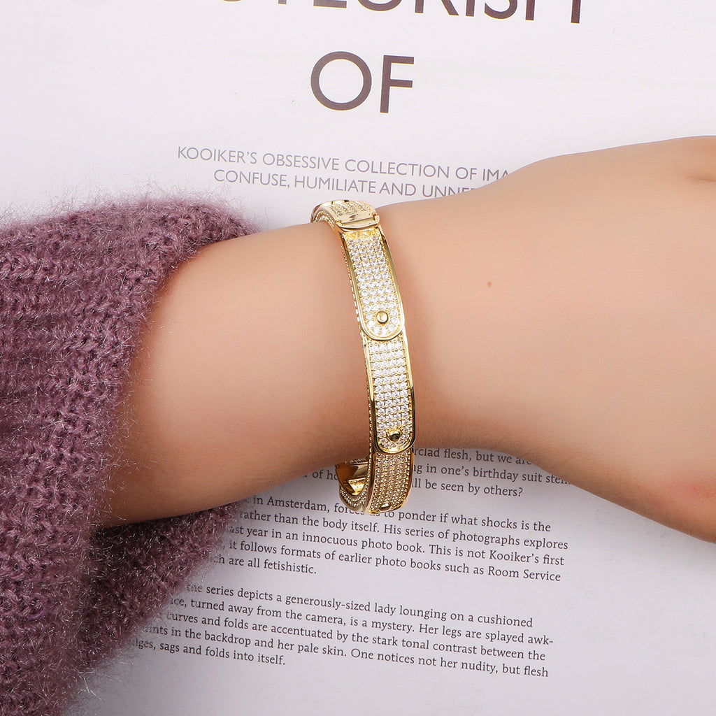 Men's Hip Hop Bracelet with Zircon Stones