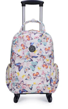 Canvas Printed Travel Bag with Wheels