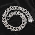 Men's Personalized Square Zirconium Cuban Bracelet Necklace
