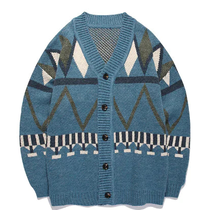 Casual Knitted Cardigan Jacket for Men