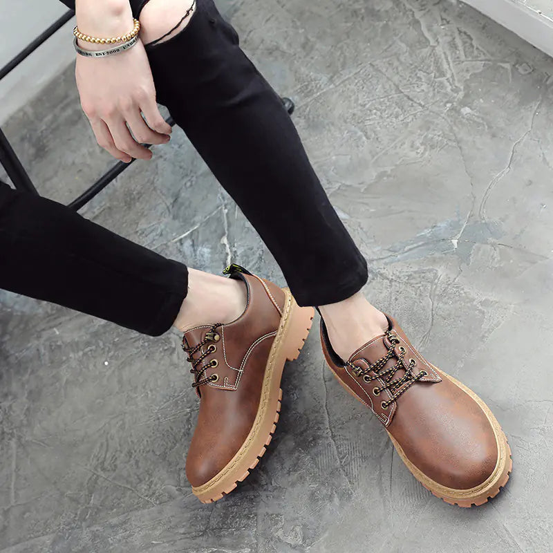 Trendy Low-Cut Casual Boots for Men