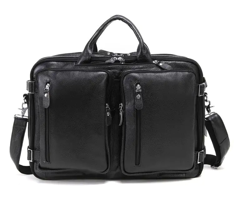 Multi-Functional Leather Handbag for Men