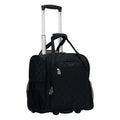 Rockland Melrose Upright Wheeled Underseater Carry-On Luggage Black 15-Inch