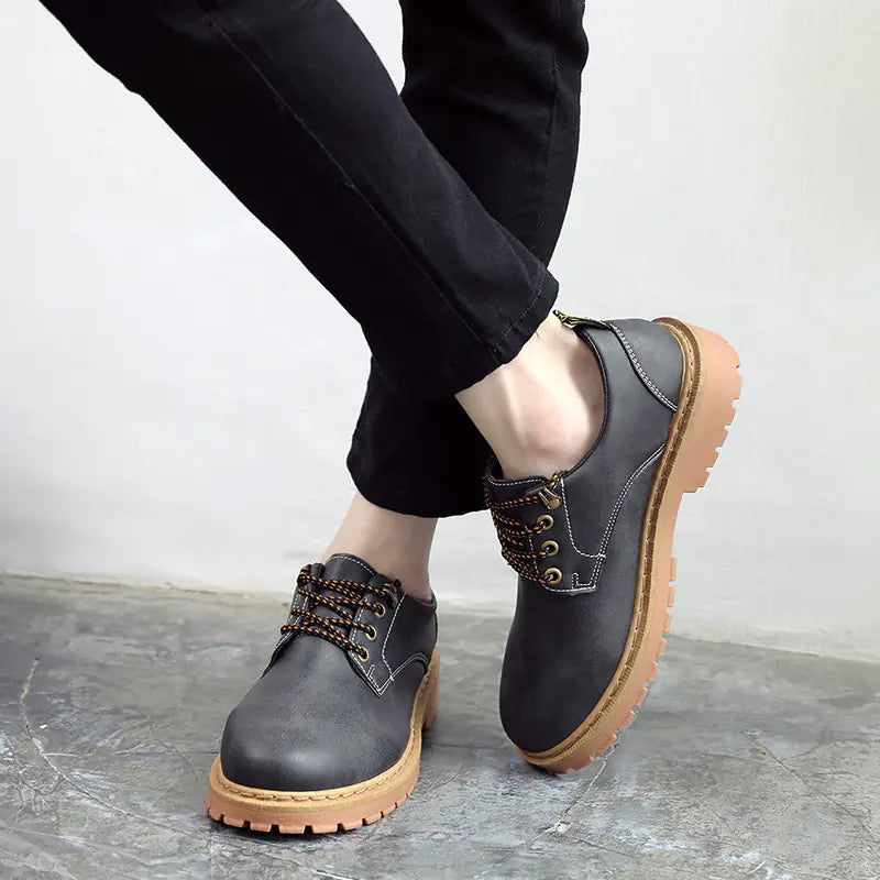 Trendy Low-Cut Casual Boots for Men