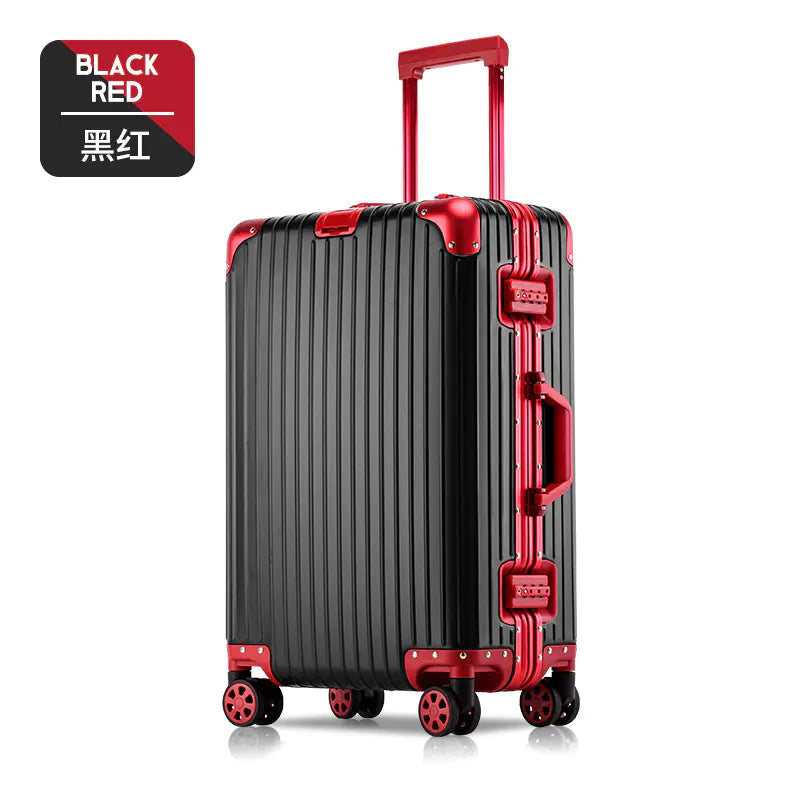 Aluminum-Magnesium Alloy Rolling Business Luggage 20/24/28"